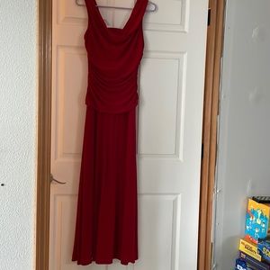 Red brides maid dress size 10 P